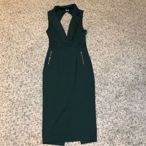 Windsor Green Sleeveless MIDI Dress